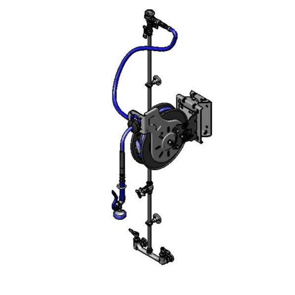 T&S  B-7232-U01WS2E  Hose Reel System, 3/8'' ID x 35' Open Hose Reel