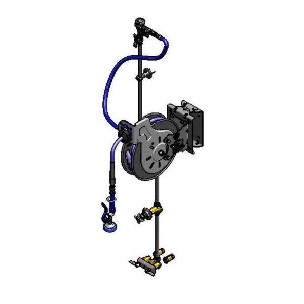 T&S  B-7232-U01WS3  Hose Reel System, 3/8'' ID x 35' Open Hose Reel