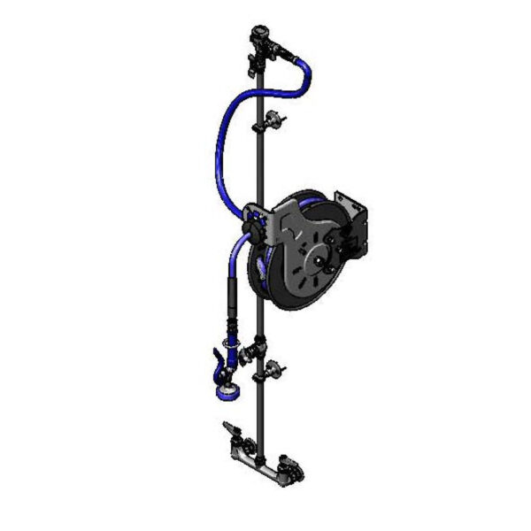 T&S  B-7232-U01XS2E  Hose Reel System, 3/8'' ID x 35' Open Hose Reel