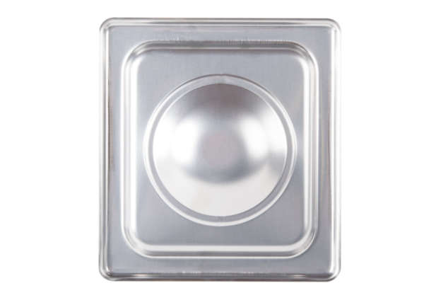 stainless steel steam table lid.