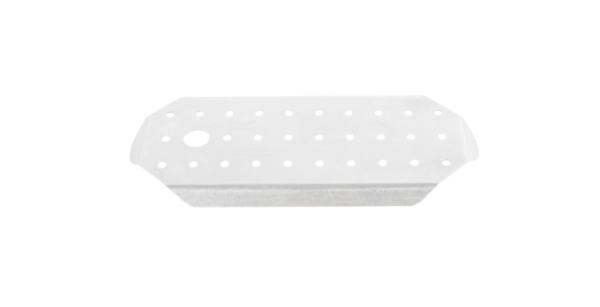Stainless steel steam pan false bottom.