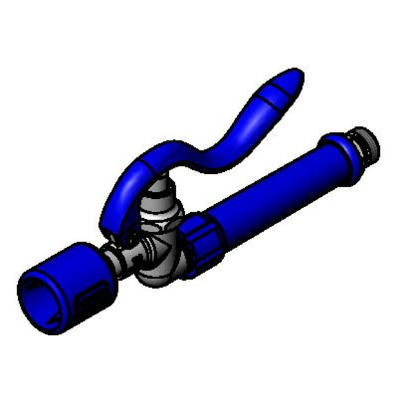 T&S  EB-0107-J-HM12  Blue 1.07 GPM Spray Vlv,Grip, 1/2'' NPSM (M) in