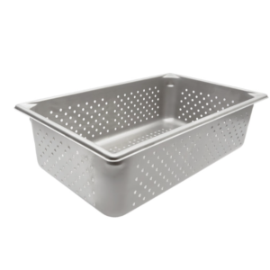 Perforated Stainless steam table pan.
