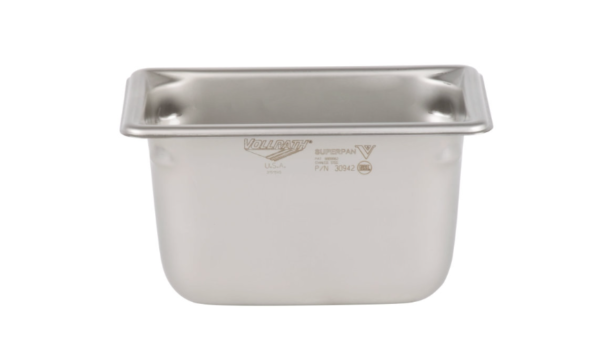 stainless steel steam table pan.
