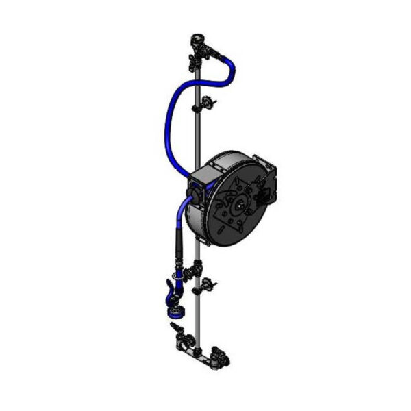 T&S  B-7122-C01XS1E  Hose Reel System, 3/8'' ID x 30' Closed Hose Reel