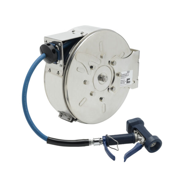 T&S  B-7122-C05  Hose Reel, Enclosed, SS, 3/8'' Id X 30' Hose