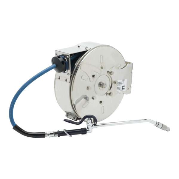 T&S  B-7122-C10  3/8'' X 30' Enclosed SS Reel W/ Extended Spray Wand