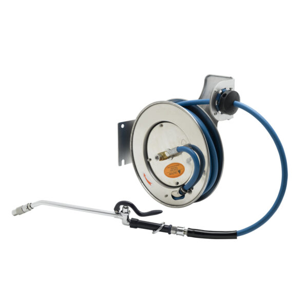 T&S  B-7132-10  3/8'' X 35' Open SS Reel W/ Extended Spray Wand