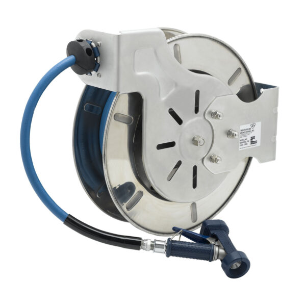 T&S  B-7133-04  Hose Reel, Open, SS, 1/2'' x 35' Hose, 9/16'' Rear Trig.