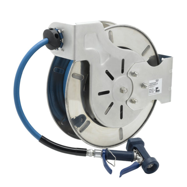 T&S  B-7133-05  Hose Reel, open, SS, 35' hose, 1/2'' ID