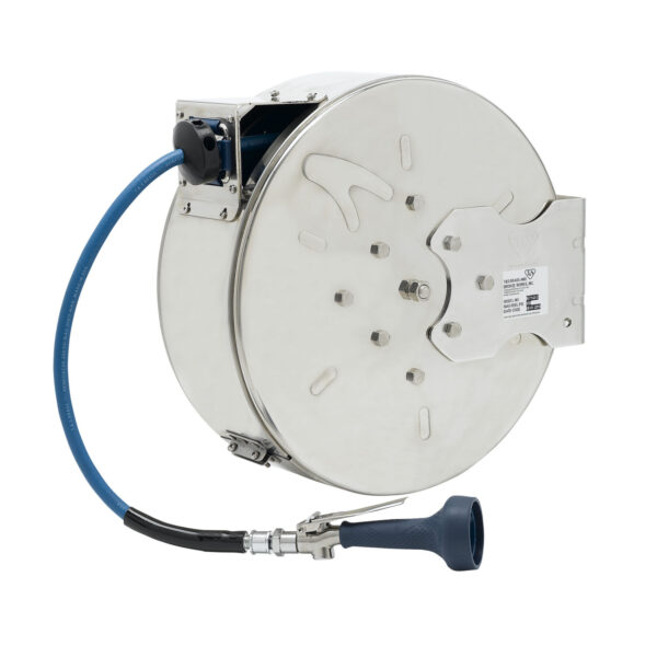 T&S  B-7142-C08H  Hose Reel,Closed,50Ft,SS,Hi-Flow Spray Vlv