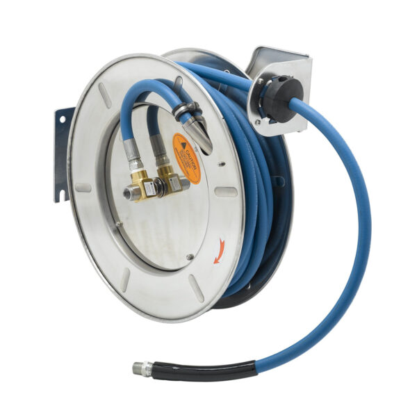 T&S  B-7143  Hose Reel, Open, SS, 1/2'' x 50' Hose