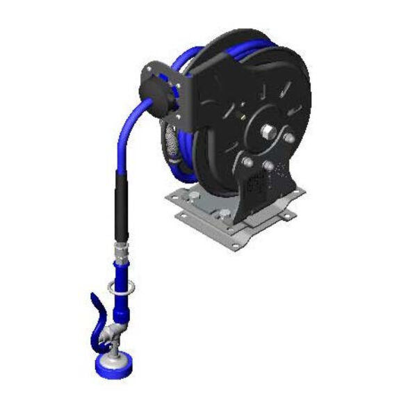 T&S  B-7212-01-PPB  3/8'' x 15' Open coat Reel w/Pivot Bracket