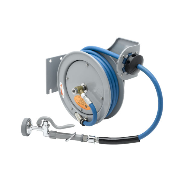 T&S  B-7212-01M  Hose Reel, Open, Epoxy coat, 3/8''X15', B-0107 Spray Vlv