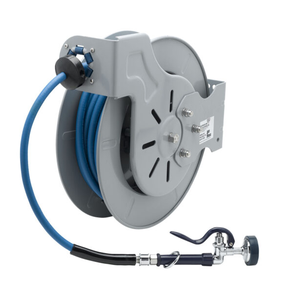 T&S  B-7242-01  Hose Reel, Open, Epoxy coat, 3/8'' Id X 50' Hose, EB-0107