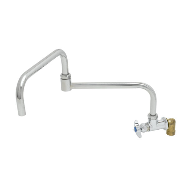 T&S  BF-0299-24DJ  1- Wall mt Big-Flo Fct, 24'' Dbl-Joint Swing Nozzle