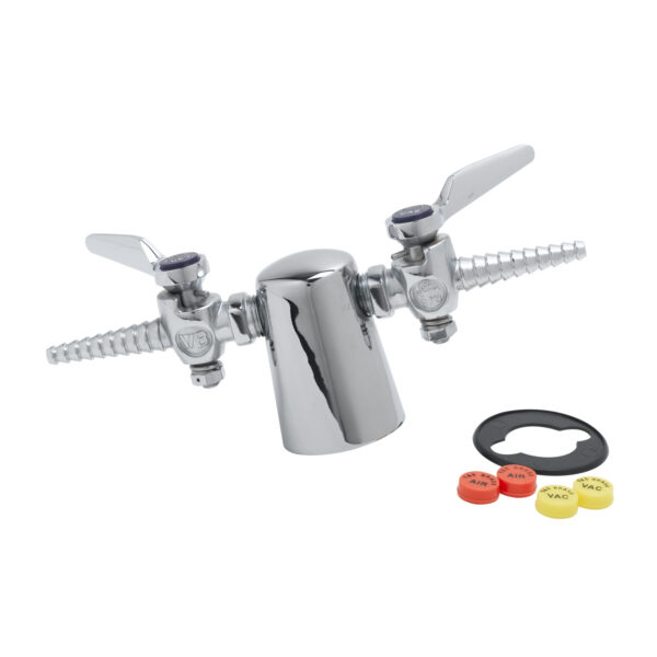 T&S  BL-4203-02  Lab Turret, Tapered W/ 2 180 Degree Hose Cocks