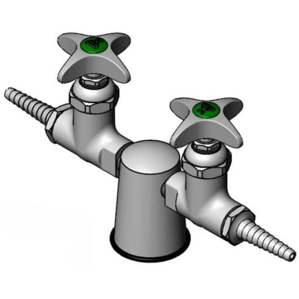 T&S  BL-4305-02  Turret W/ 2 Water Stops @ 180 Degrees