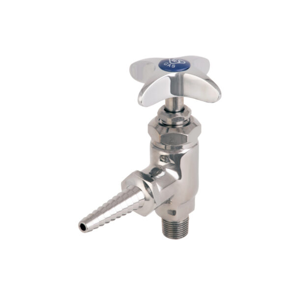 T&S  BL-4520-01  Lab, Angle Stop, Color Coded For Gas, 3/8'' NPT (M) in