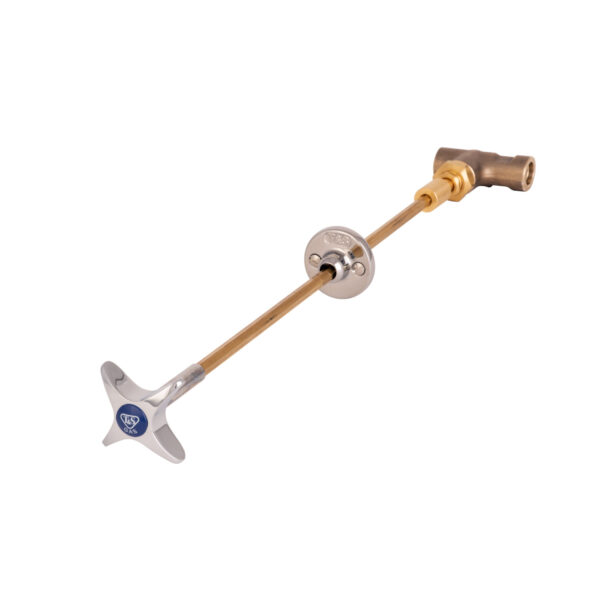 T&S  BL-4700-01  Remote ctrl Vlv For Gases, 4-Arm Handle, 3/8'' NPT (F)