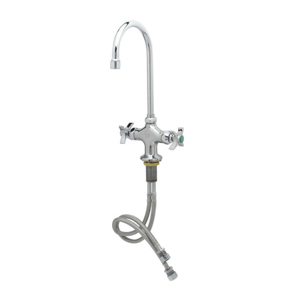 T&S  BL-5700-04  Lab mix Fct, Rigid G.N. W/Aerator, 4'' Spreader Assy