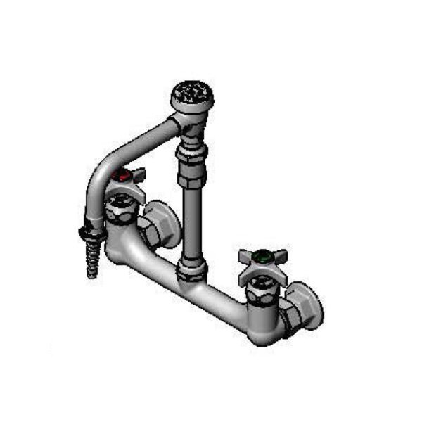 T&S  BL-5725-09  Lab mix Fct, Wall mt, Swivel vac. Brkr Nozzle