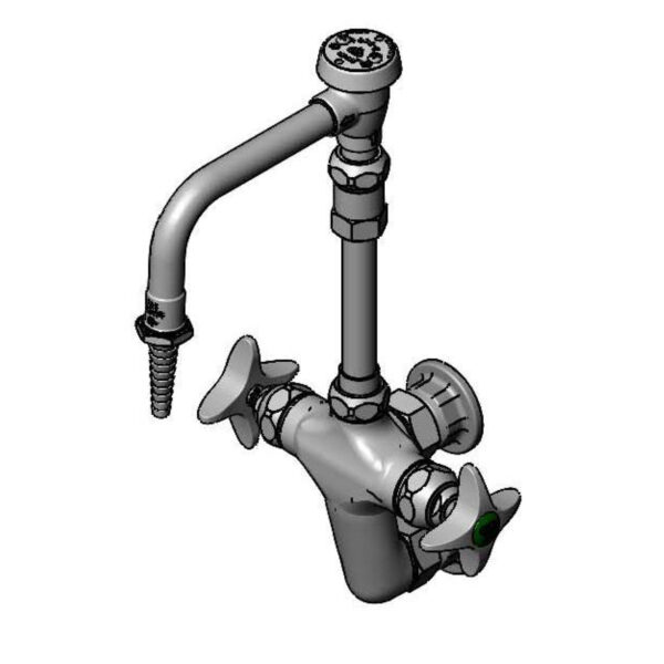 T&S  BL-5735-09  Lab Vertical mix Fct, Wall mt, Swivel vac. Brkr Nozzle