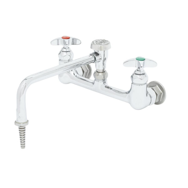 T&S  BL-5775-08  Wall mt mix Fct, 9'' Swing Nzl W/ VB