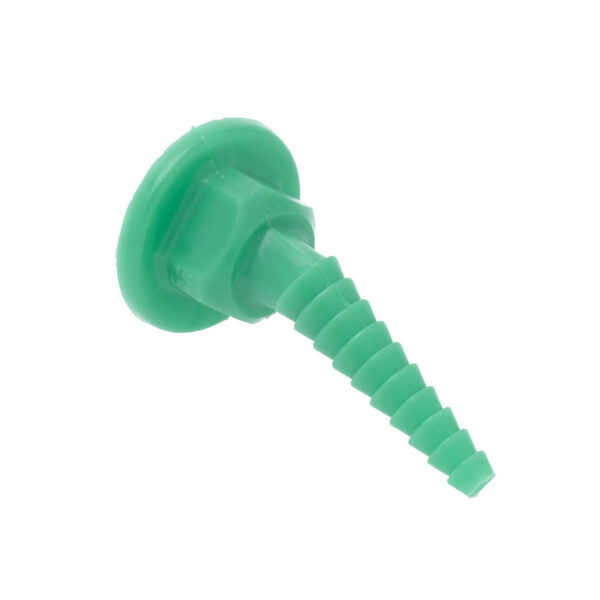 T&S  BL-9550-01GRN  Plastic Panel Flange, Green 3/8'' NPT (F) in