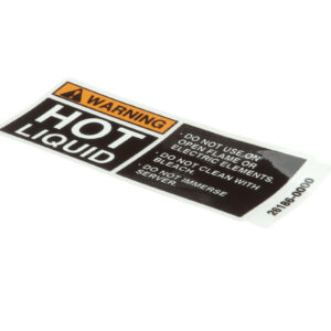 BUNN Parts  26186.0000  Decal, Warning Hot Liquid
