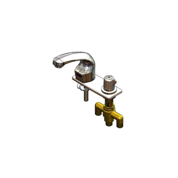 T&S  EC-3102-SMT4V05  Chekpoint Elec Fct, Deck Mt, Spout, Side Mt, 4'' C-C Deck