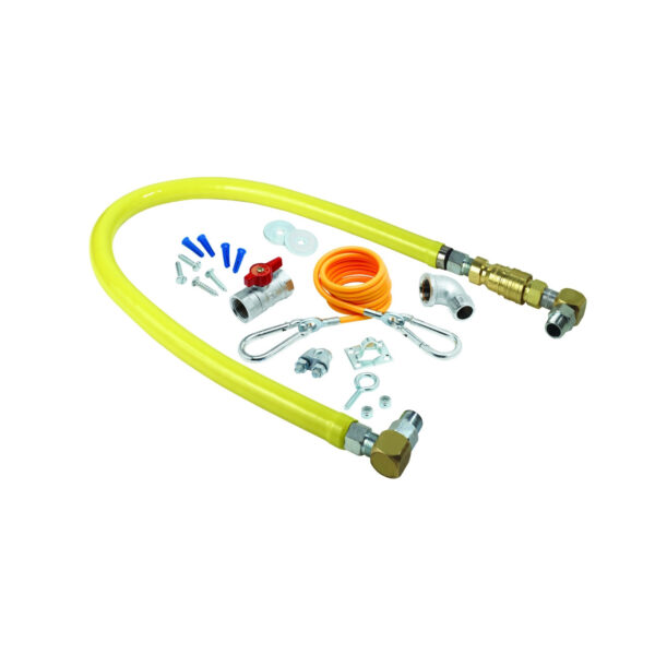 T&S  HG-4F-24SK  Gas Hose W/Q-D, 1-1/4'' NPT, 24'' L.