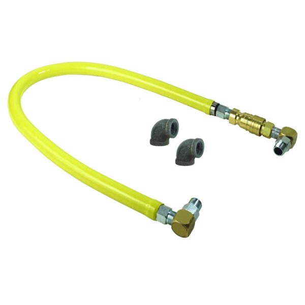 T&S  HG-6E-60S  Gas Hose W/Reverse Q-D, 1'' Npt, 60'' L.