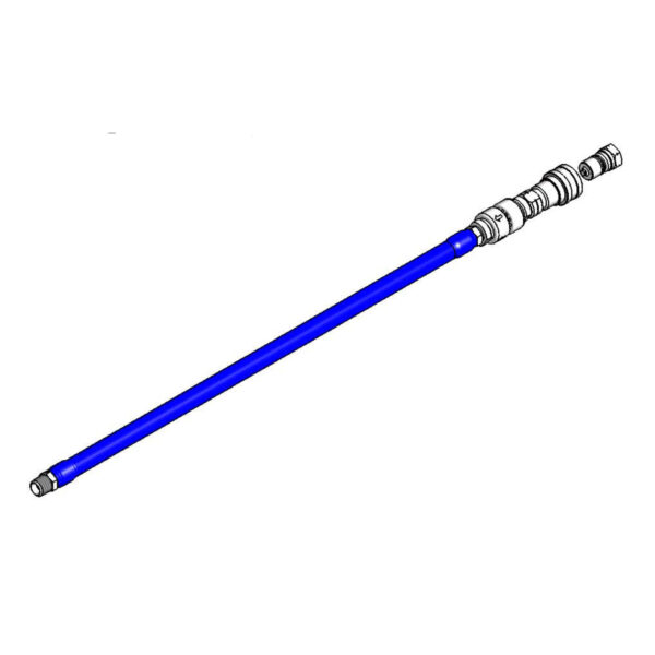 T&S  HW-4B-48VB  Water Hose, 3/8'' NPT x 48'' L., Q-D& vac. Brkr