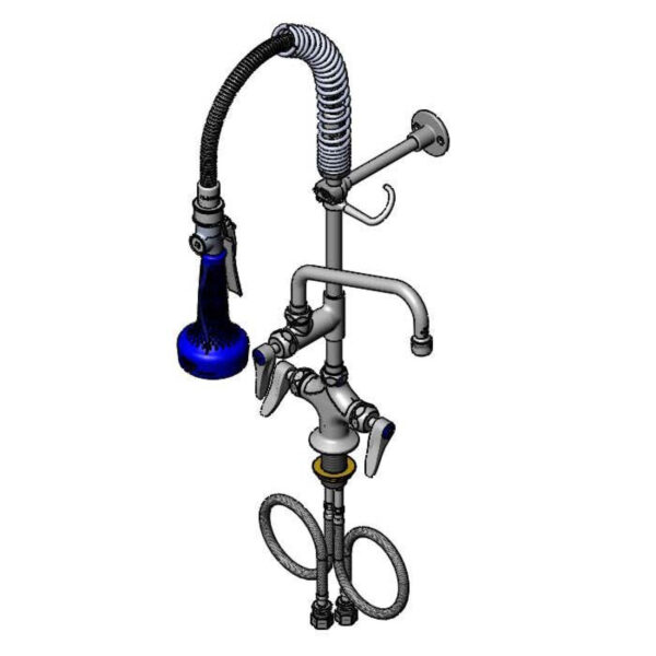 T&S  MPR-2DLN-08-CRS  Mini-PRU: B-0113 Style w/ B-0108, Swivel, 8'' Swing, Ceramas