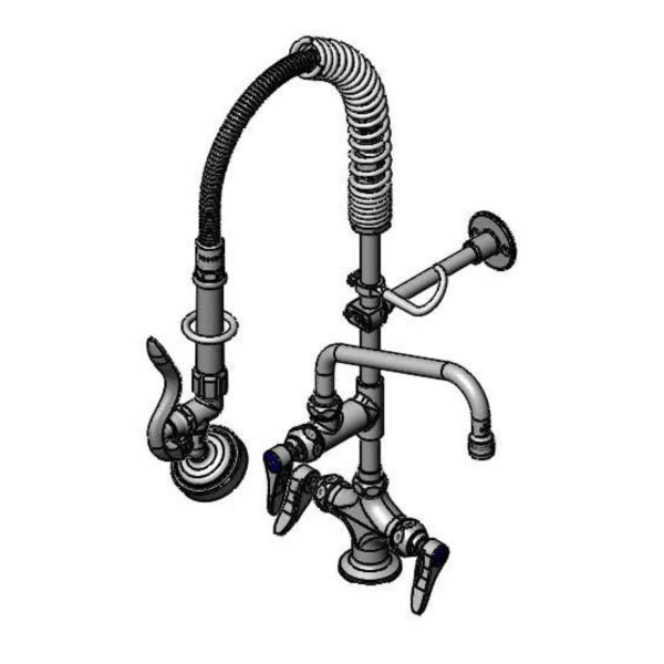 T&S  MPX-2DLN-08  MPRU W/ B-0107-035, 8'' Swing,Lever, WallBrkt
