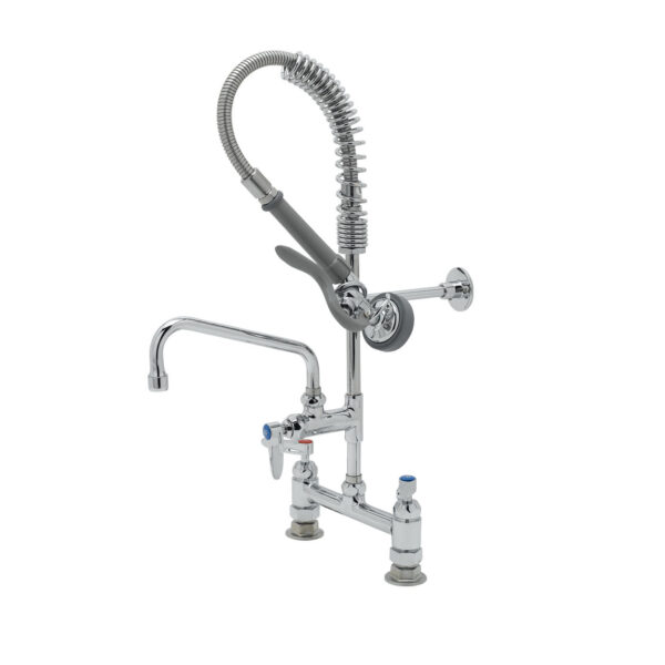 T&S  MPX-8DLN-08-CR  MPRU: 8'' Deck mt W/ B-0107-035, 8'' Swing, Ceramas, &Lever