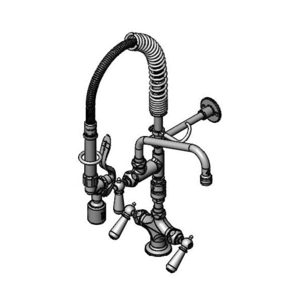 T&S  MPY-2DCV-08  MPRU: 1-Hole Base Fct, Eterna cart