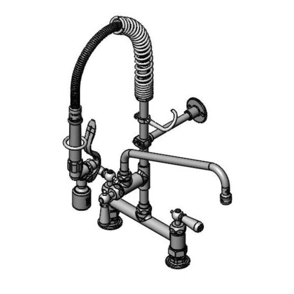 T&S  MPY-8DCN-12-CR  MPRU: 8'' Deck mt, 12'' Swing Nozzle, Ceramas, B-0107-C, Club
