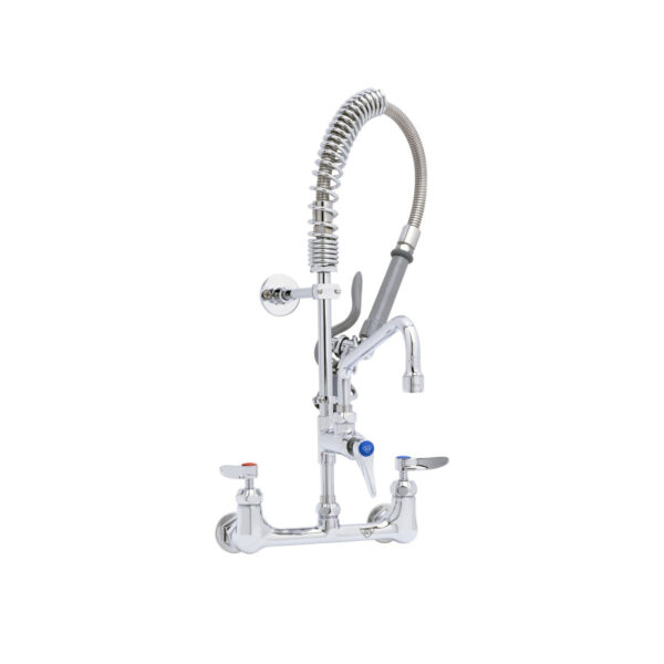 T&S  MPY-8WLN-08-CR  Mini-PRU: 8'' Wall mt, B-0107-C, 8'' Swing, Lever, CV Ceramas