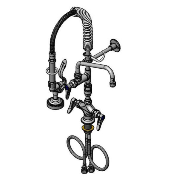 T&S  MPZ-2DLV-08-CR  Mini-PRU: B-0113 W/ B-0107, 8'' Swing, Ceramas