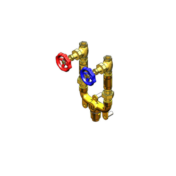 T&S  MV-0771-12N  3/4'' mix Vlv Assy, Natural Finish