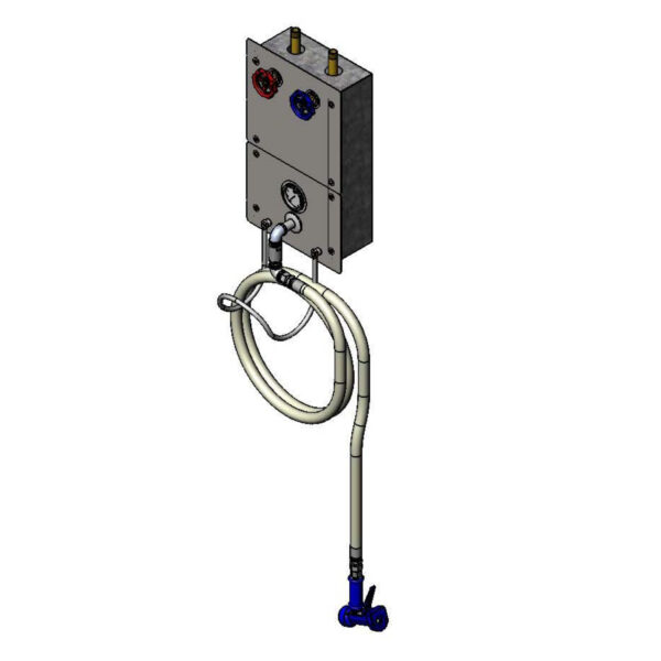 T&S  MV-0771-12R  Recessed Cabinet & Washdown Station W/ 50' Hose & Water Gun