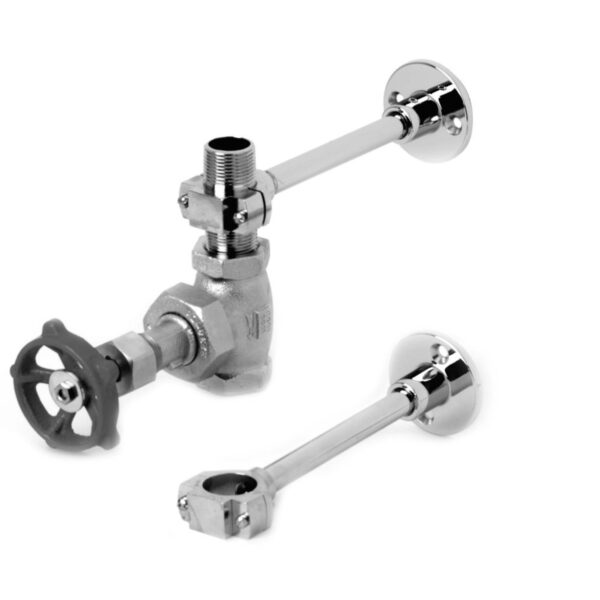 T&S  MV-1907-12C  3/4'' Cp Globe Vlv, Nipple, & 2 Brackets