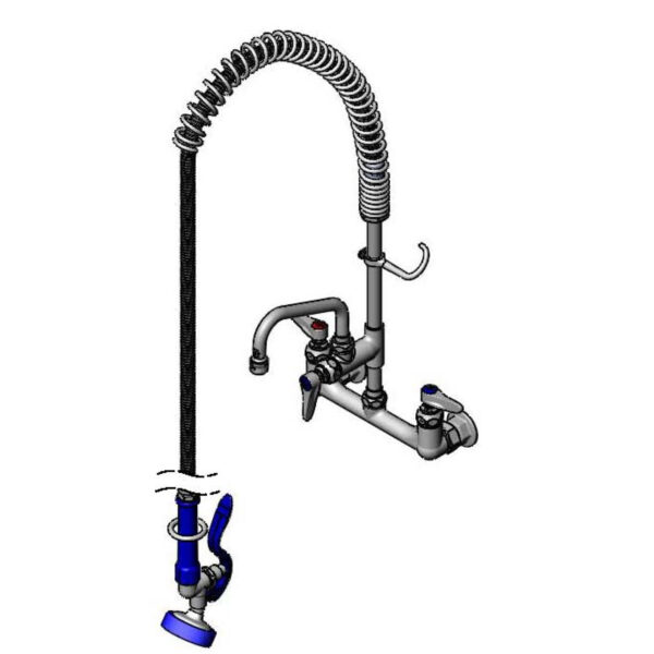 T&S  P3-8WOSN06PZLUA  8'' C/C Wall mt Fct, B-0230-K Inst. Kit, ADF