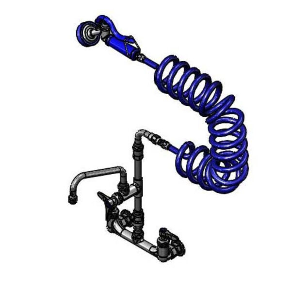 T&S  PG-8WESV08ZCJZF  Pet Grooming: 8'' Wall mt, Ceramas, 8'' Nozzle, VB