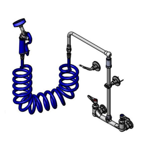 T&S  PG-8WOAN  Pet Groom:8''C/C Wall mt,12''Swivel Arm