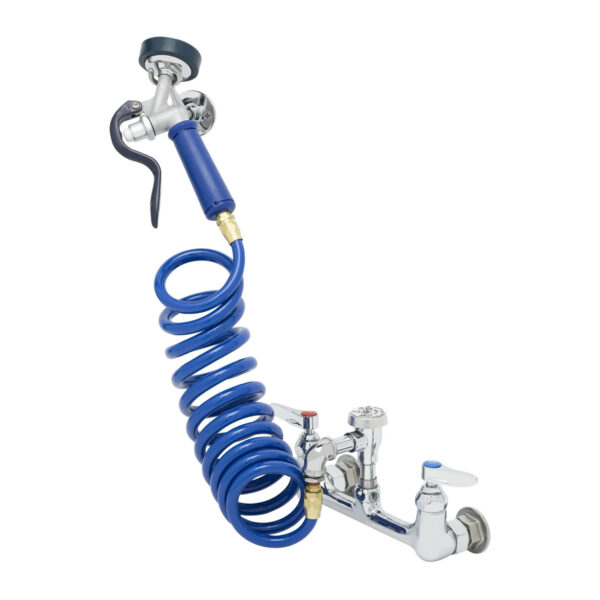 T&S  PG-8WREV  Pet Grooming Fct, Wall 8'' Cntrs, Spray Vlv