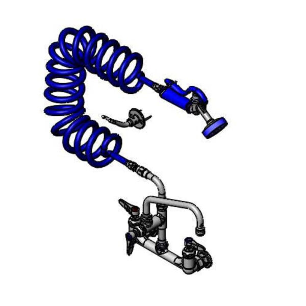 T&S  PG-8WSAN-08  Pet Grooming Fct, Wall 8'' Cntrs, 8''  Fct