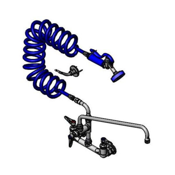 T&S  PG-8WSAN-18  Pet Groom: 8'' Wall mt, No VB, B-0155 & 065X, 034A